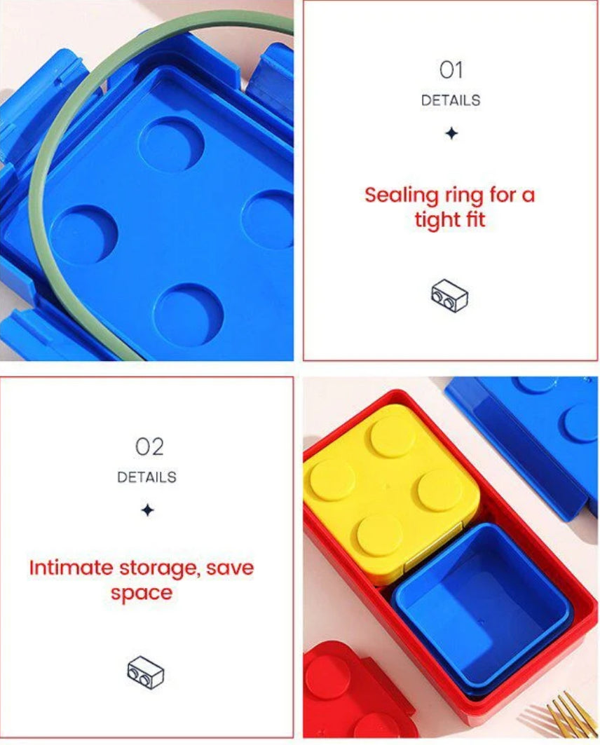 Block and Bites - Perfect Leakproof, BPA Free Snackbox