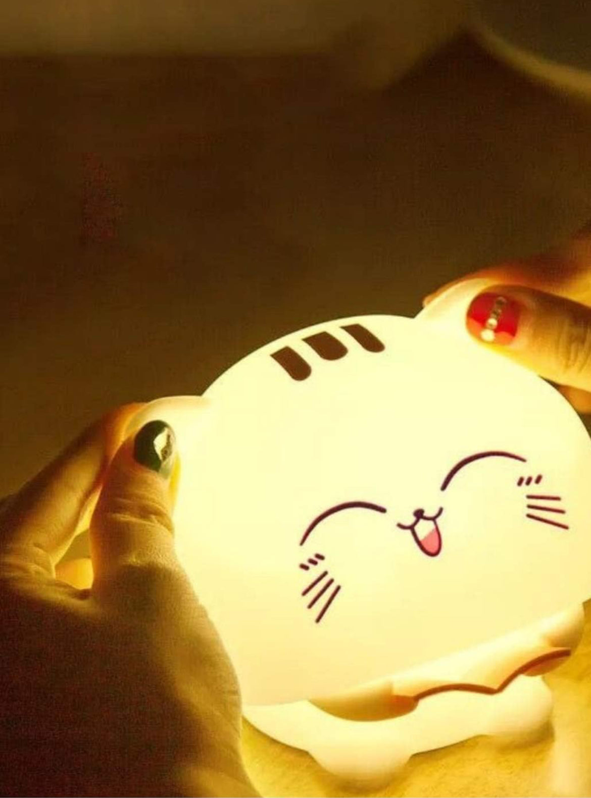 Cute cat silicone premium quality night lamp