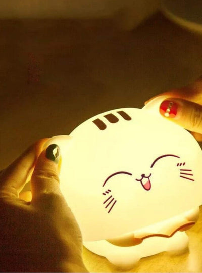 Cute cat silicone premium quality night lamp