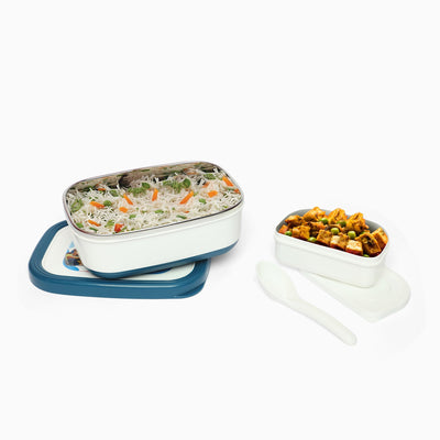 BTS stainless Steel 2 compartment lunch box