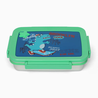 Dino Stainless steel 2 compartment lunch boxes : durable and stylish