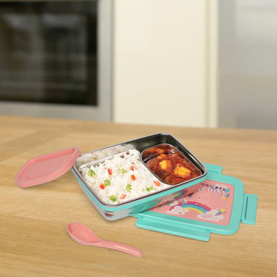 Unicorn  Stainless steel 2 compartment lunch boxes : durable and stylish