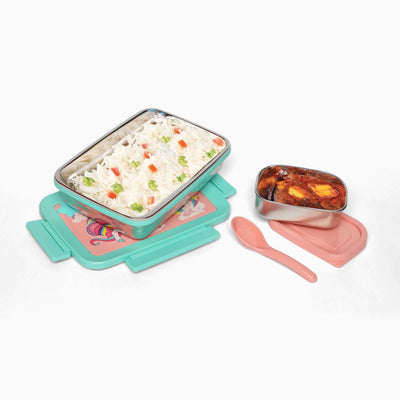 Unicorn  Stainless steel 2 compartment lunch boxes : durable and stylish