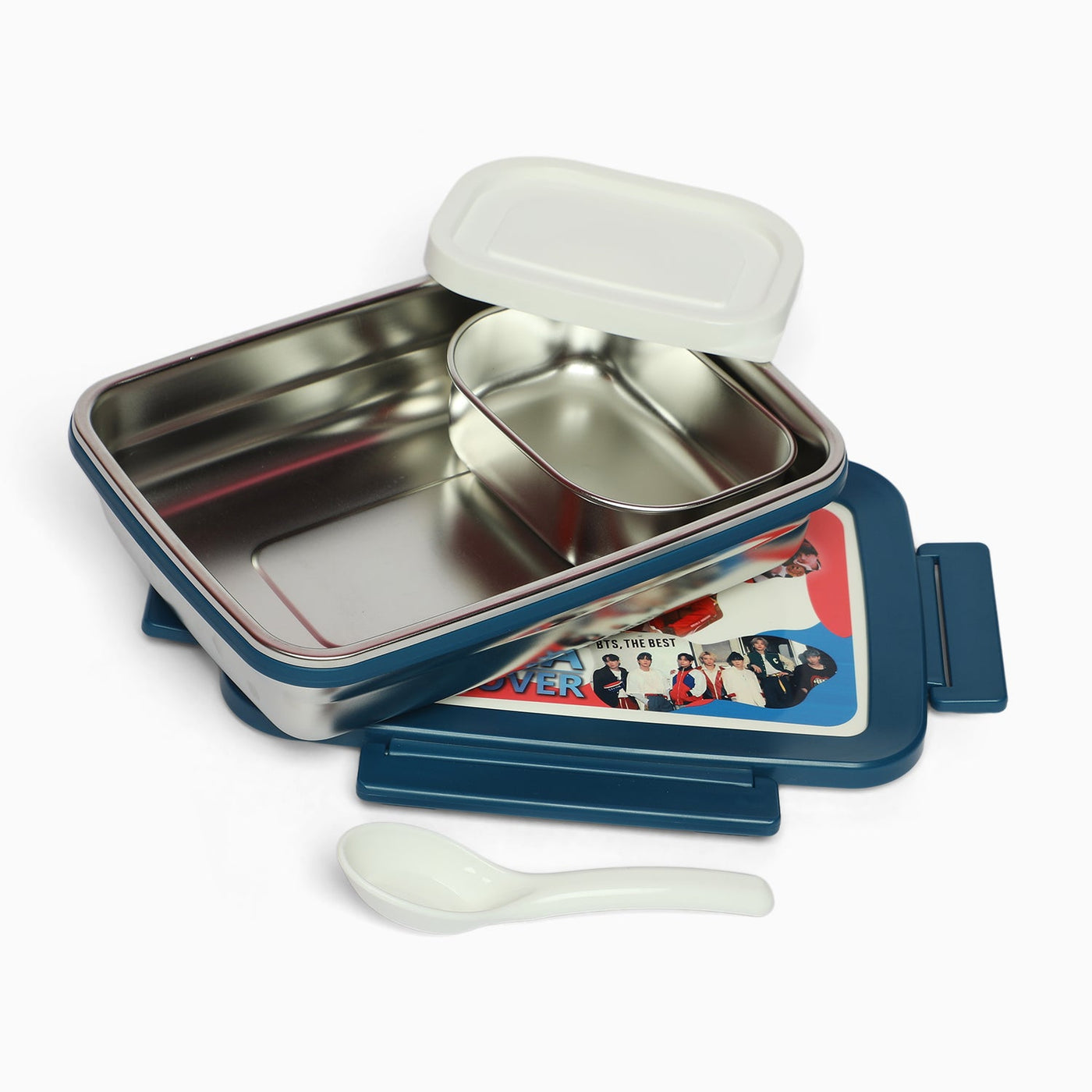 Bts Stainless steel 2 compartment lunch boxes : durable and stylish