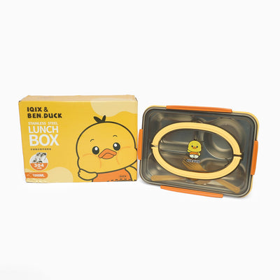 Ben duck stainless steel 4 compartment lunchbox- 1000 ml