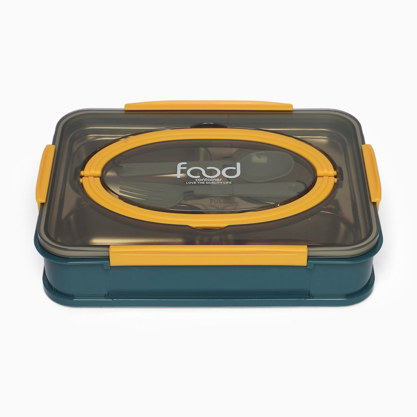 Food stainless steel 4 compartment lunchbox -1000 ml (blue)