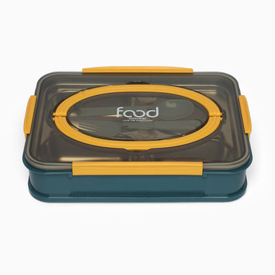 Food stainless steel 4 compartment lunchbox -1000 ml (blue)