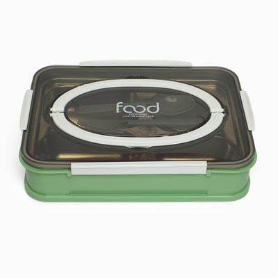 Food stainless steel 4 compartment lunchbox-1000 ml (green)