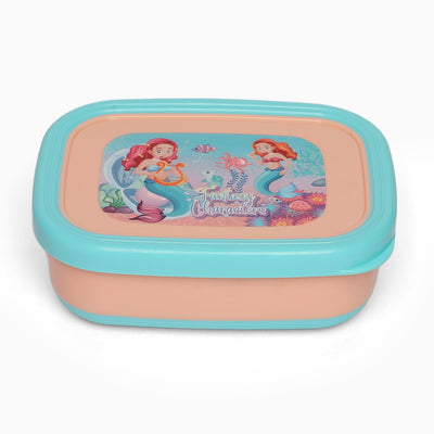 mermaid stainless steel 2 compartment lunch box