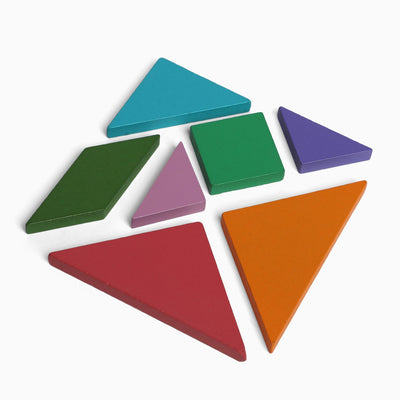 TANGRAM wooden magnetic puzzle book game for kids, Educational and early development