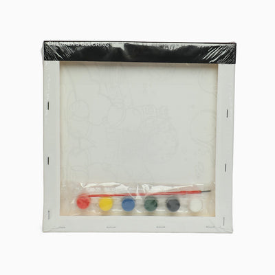 ZORSE space six shades of Expression  wooden frame canvas painting set 25 x25cm
