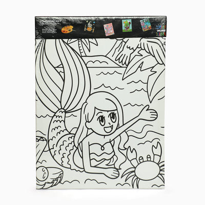 ZORSE mermaid six shades of Expression  wooden frame canvas painting set 30 x 40cm