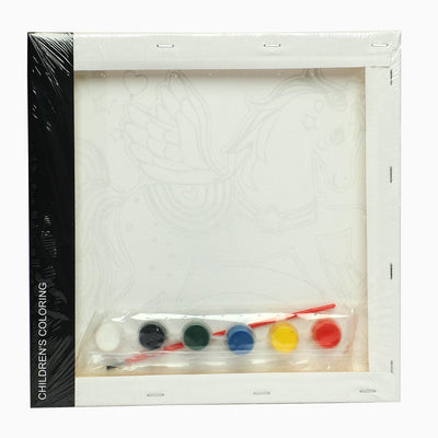 ZORSE unicorn six shades of Expression  wooden frame canvas painting set 25 x 25cm
