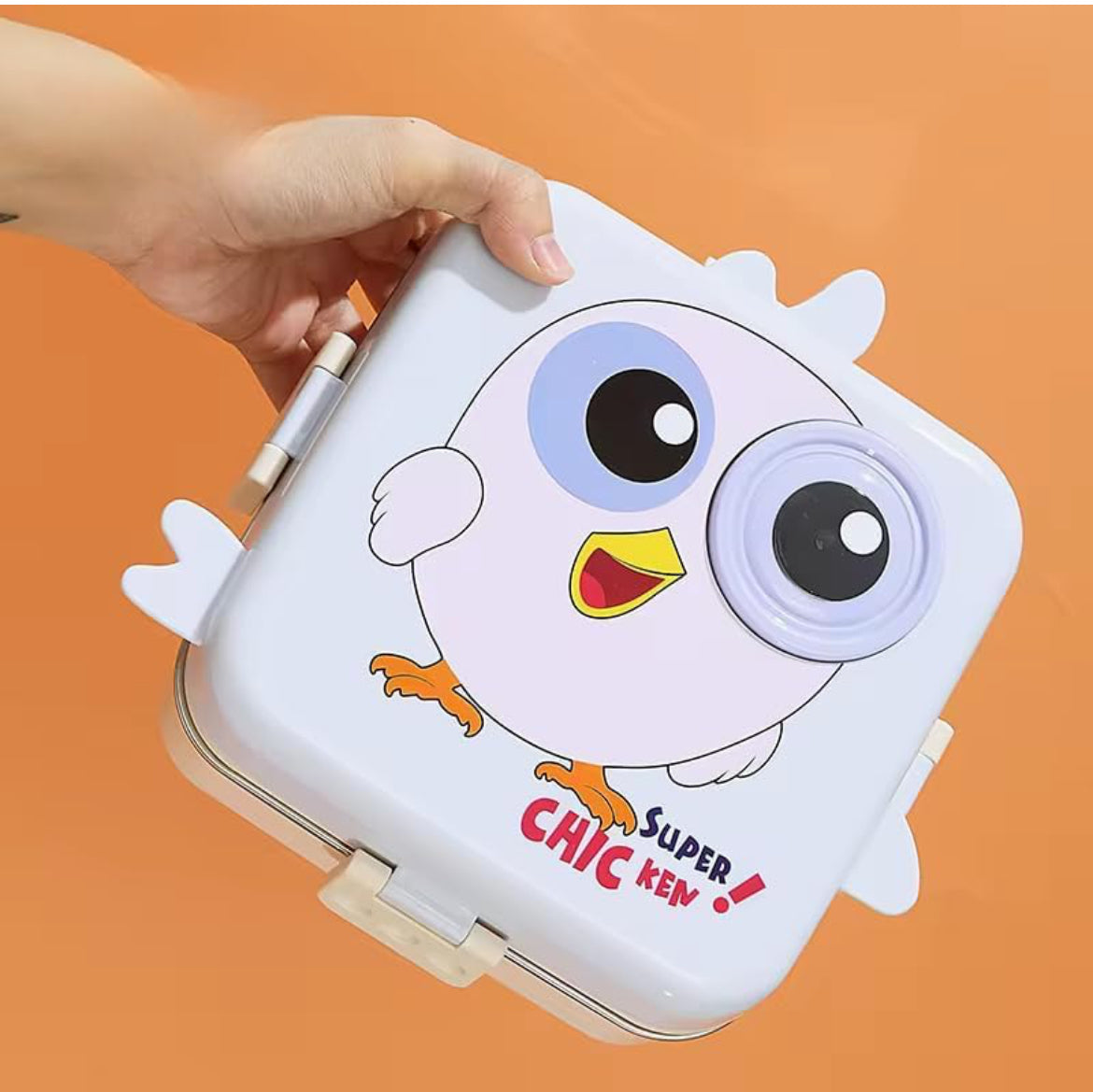 Eye chic, plastic,5 compartment, leak- proof, 800 ml lunchbox (BPA Free)