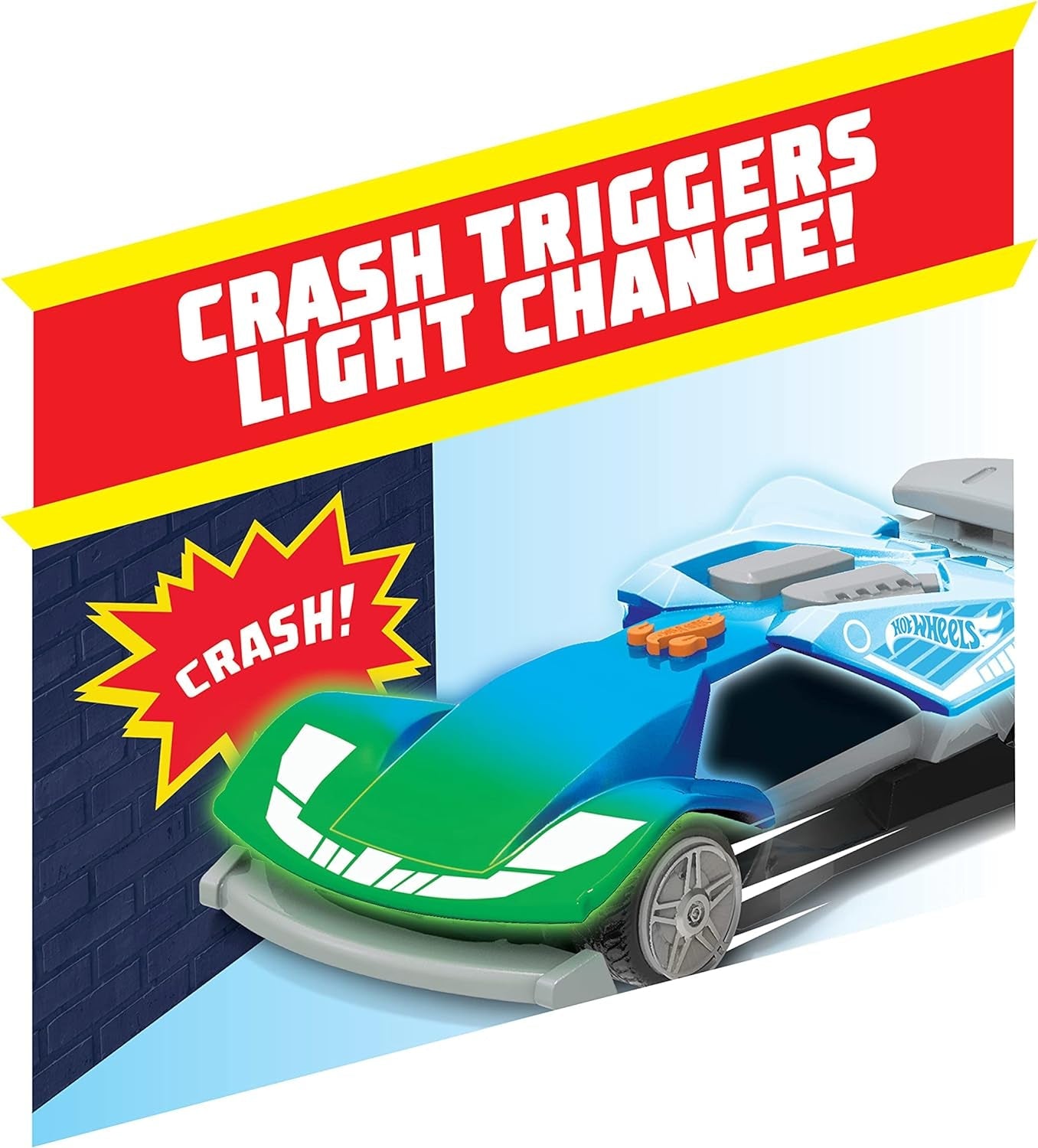 Hot wheels!, colour crashers, light changing car