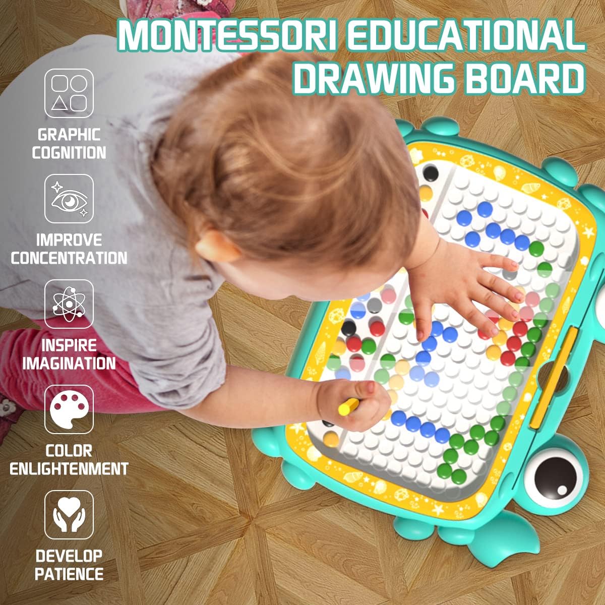 Magnetic Drawing Board: Portable, Educational, Fun