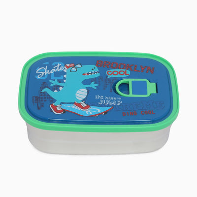Dino Stainless-Steel 2 compartment Lunch Box for Kids