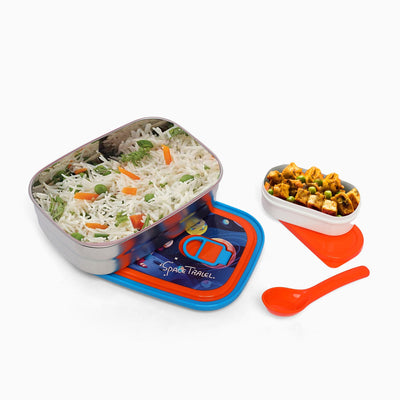 Space Stainless-Steel 2 compartment Lunch Box for Kids