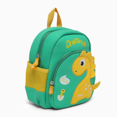 ZORSE 3D dinosaur backpack for kindergarten kids soft,comfortable and premium in quality (green)