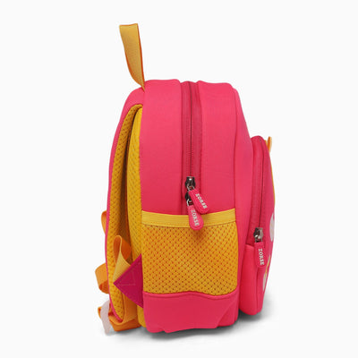 ZORSE 3D dinosaur backpack for kindergarten kids soft,comfortable and premium in quality (dark pink)
