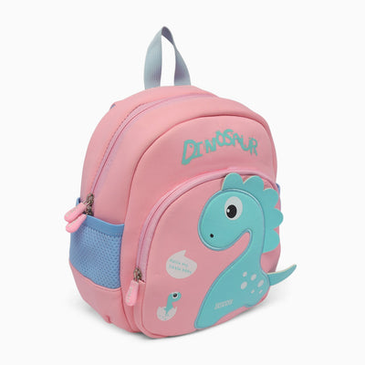 ZORSE 3D dinosaur backpack for kindergarten kids soft,comfortable and premium in quality (light pink)