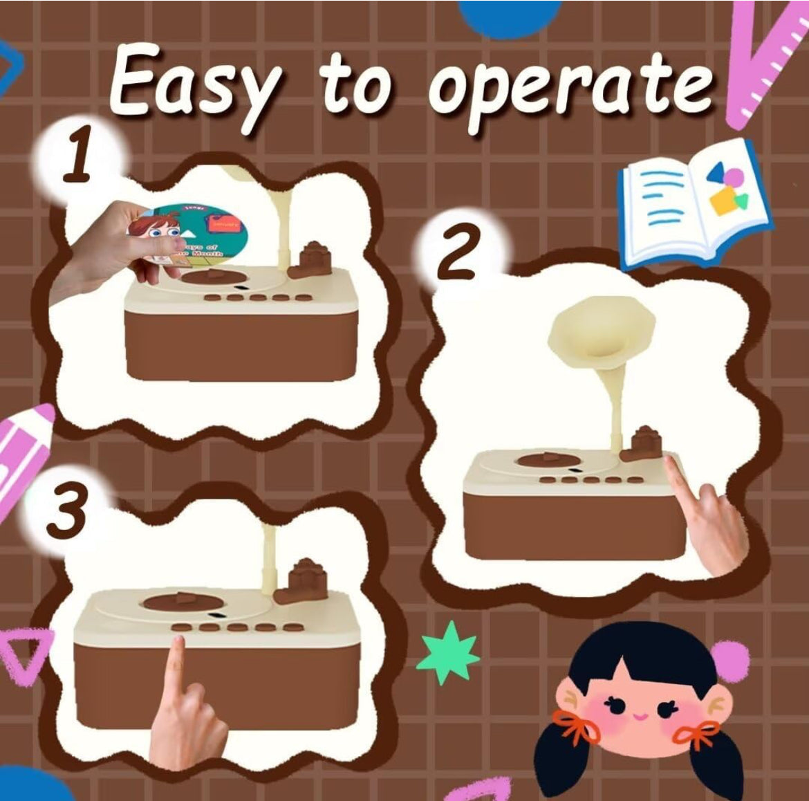 Kids Phonograph with children’s stories and more!
