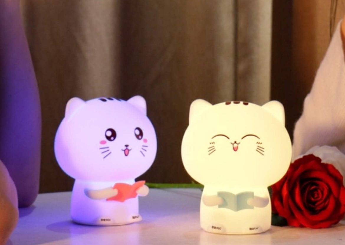 Cute cat silicone premium quality night lamp