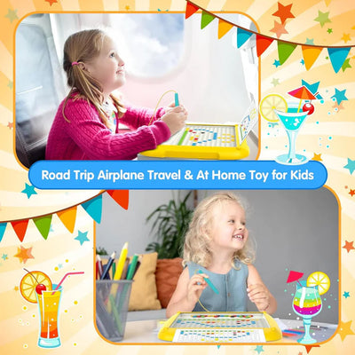 2-in-1 Magnetic Dot Drawing Board & Maze for Kids