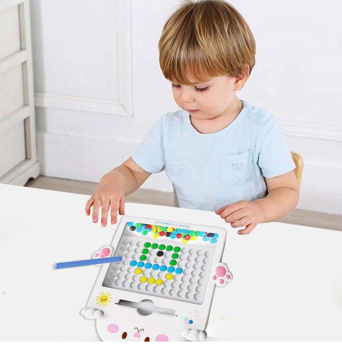 Snow bunny Magnetic Drawing Board: Portable, Educational, Fun