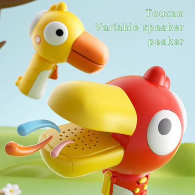 Children's Voice Changer Cartoon Bird Voice Changer Toy For Boys And Girls With 3 Different Sound Effects Megaphone Megaphone | Tape Recorder | Prank Voice Changer