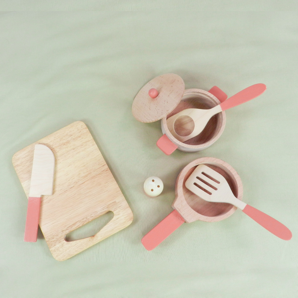 Playbox Grill & Chill Wooden Cooking & Kitchen Toy Set