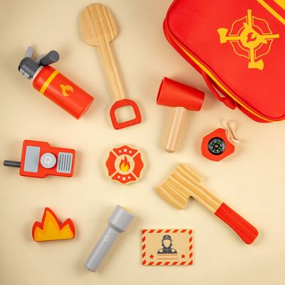 Playbox Wooden Marshall's Fire Rescue Tool Kit - 11 Pcs