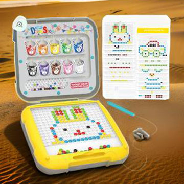 2-in-1 Magnetic Dot Drawing Board & Maze for Kids