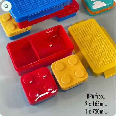 Block and Bites - Perfect Leakproof, BPA Free Snackbox