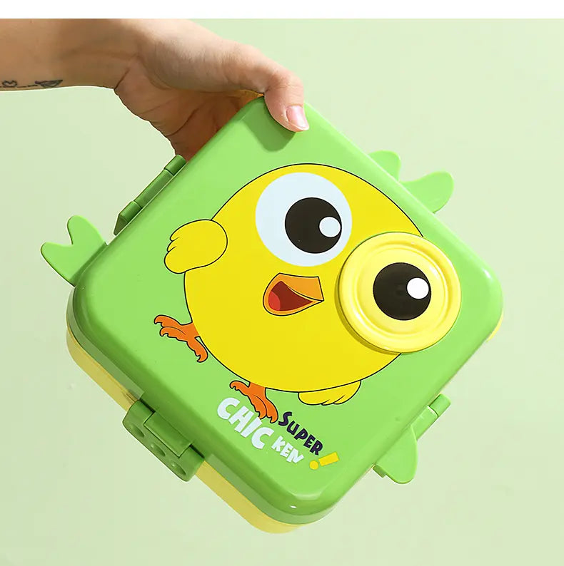 Eye chic, plastic,5 compartment, leak- proof, 800 ml lunchbox (BPA Free)