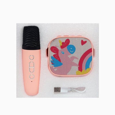 Sing-Along Fun: Kids' Unicorn Karaoke Machine with Wireless Microphone and Bluetooth Speaker