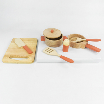 Playbox Grill & Chill Wooden Cooking & Kitchen Toy Set