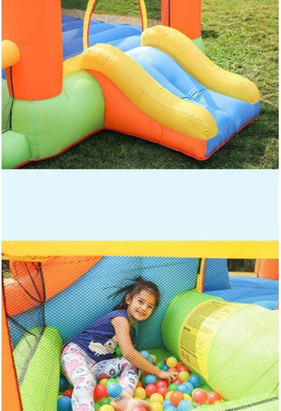 Inflatable Bouncy Castle Children's Playground Inflatable Jumping Slide Bed Inflatable Castle for Courtyard Playground
