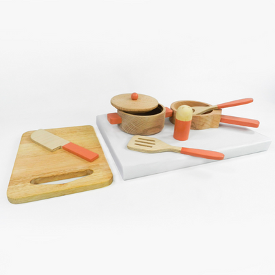 Playbox Grill & Chill Wooden Cooking & Kitchen Toy Set
