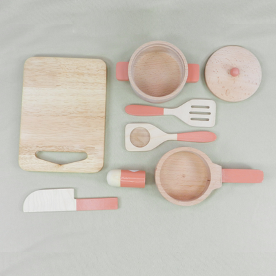 Playbox Grill & Chill Wooden Cooking & Kitchen Toy Set