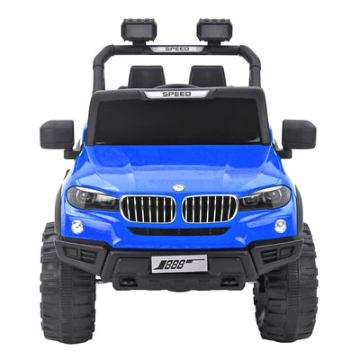 Baby Moo 4X4 Mercedes Benz Electric Ride-On Car for Kids | Rechargeable Battery | Bluetooth Remote Control | USB MP3 Player | Double Seat | Age 2-6 - Blue