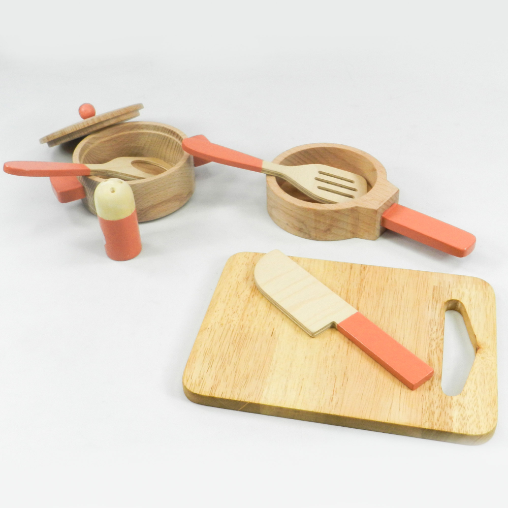 Playbox Grill & Chill Wooden Cooking & Kitchen Toy Set