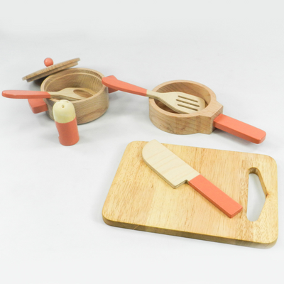 Playbox Grill & Chill Wooden Cooking & Kitchen Toy Set
