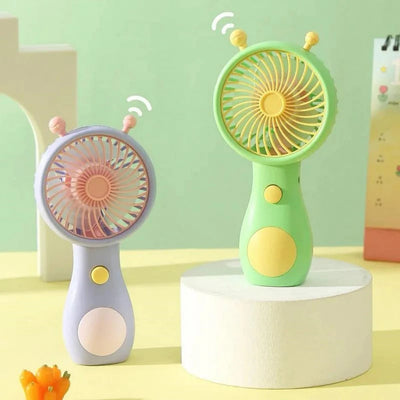 Cute alien Design Handheld Mini Fan for Kids