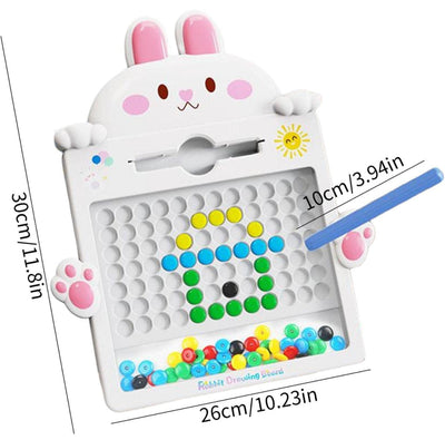 Snow bunny Magnetic Drawing Board: Portable, Educational, Fun