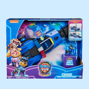 PAW PATROL Chase’s mighty transforming cruiser- for your little ones!