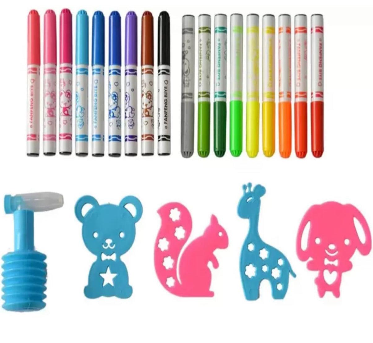 Blow Pens for Kids Spray Painting, Sketch Pen Color, Children, Drawing, Art & Craft, Spray Pens for Kids