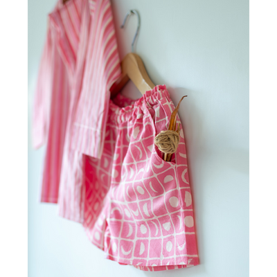 Love The World Today Sleepover Party - Kurta & Shorts Set - Pink