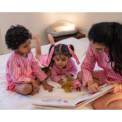 Love The World Today Sleepover Party - Kurta & Shorts Set - Pink