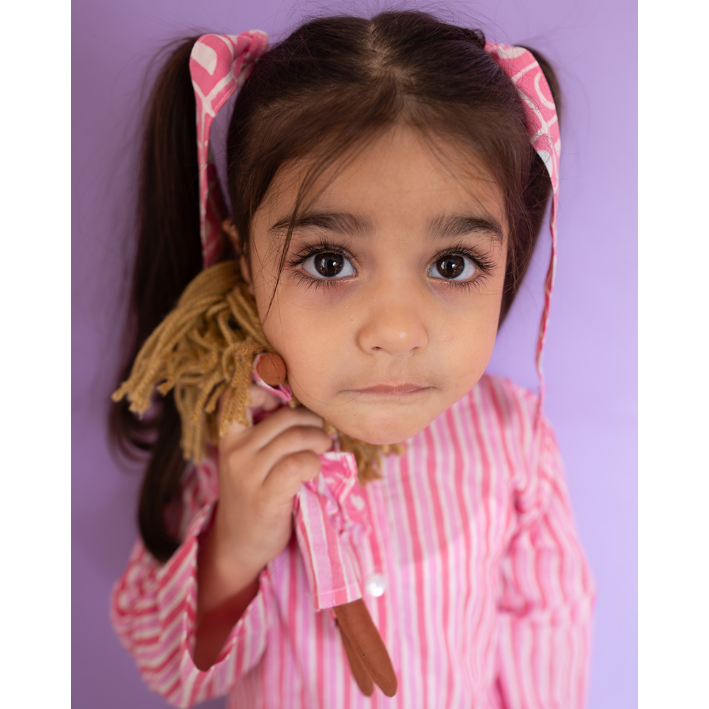 Love The World Today Sleepover Party - Kurta & Shorts Set - Pink